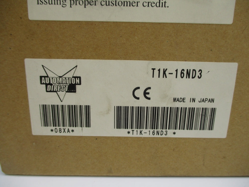 AUTOMATION DIRECT T1K-16ND3 12-24V NSMP
