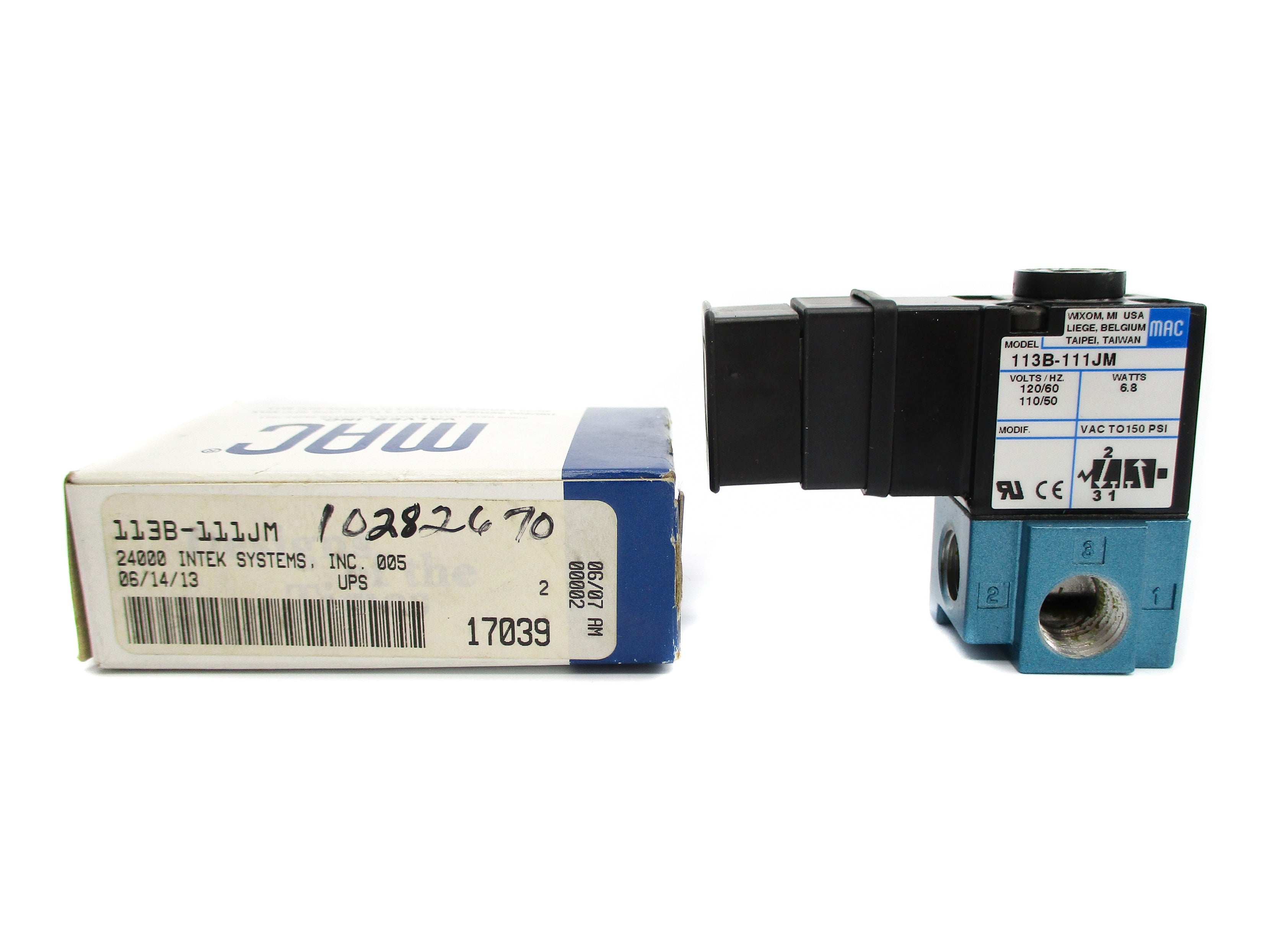 MAC 113B-111JM 120/110V 150PSI NSMP