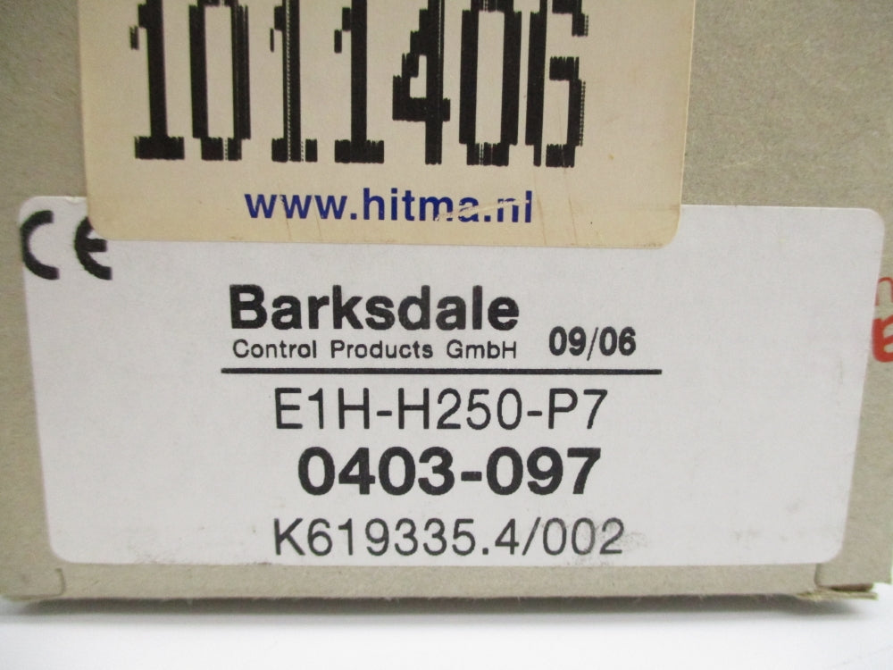BARKSDALE E1H-H250-P7 0403-097 0.8-17 NSMP