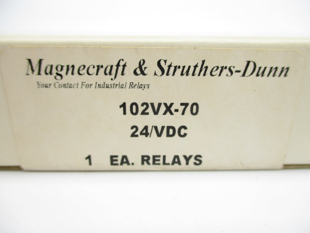 MAGNECRAFT & STRUTHERS-DUNN 102VX-70 24VDC NSMP