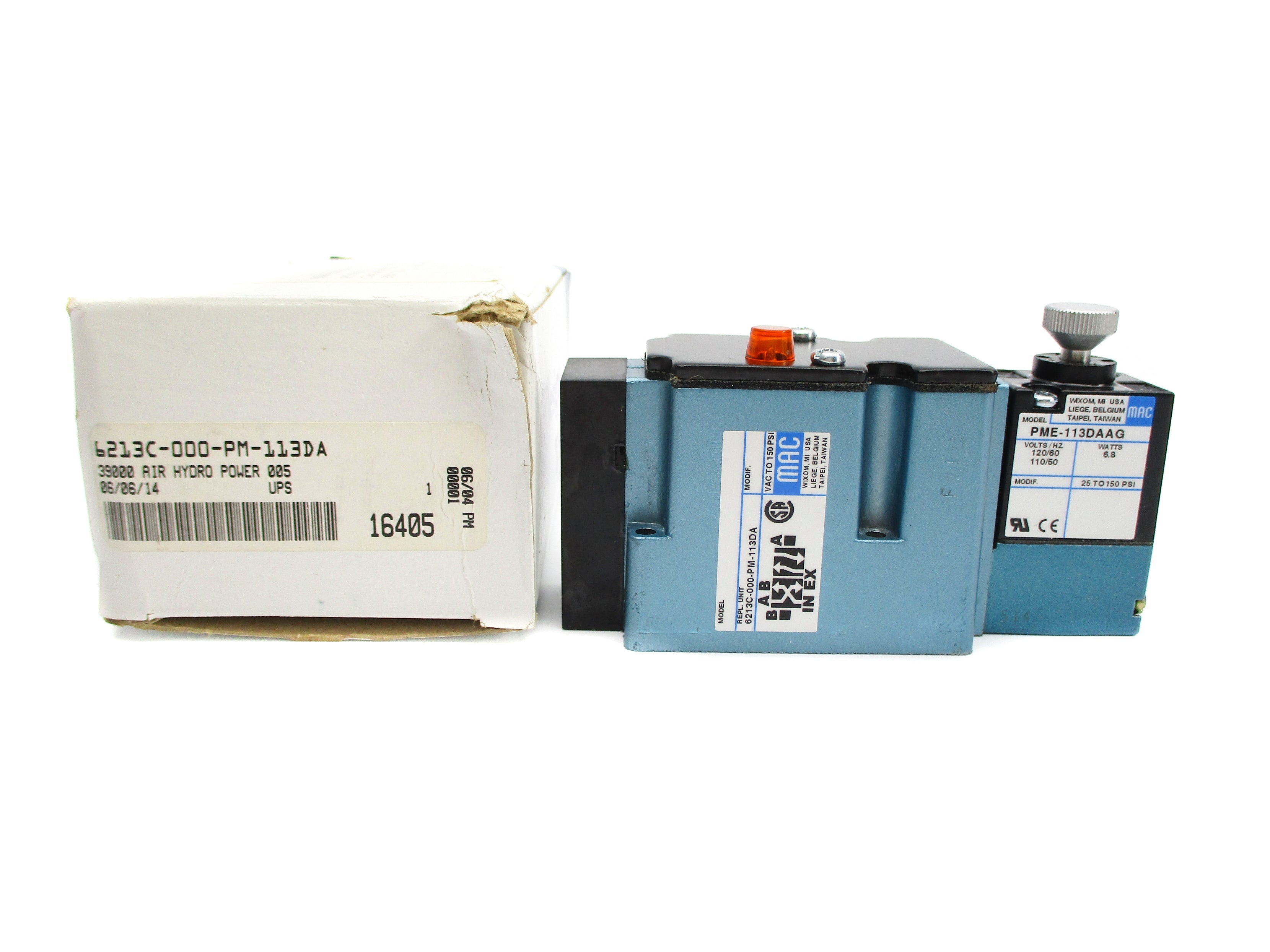 MAC 6213C-000-PM-113DA 120/110V 150PSI NSMP