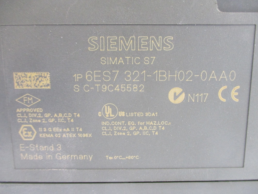 SIEMENS 6ES7321-1BH02-0AA0 24VDC NSNP