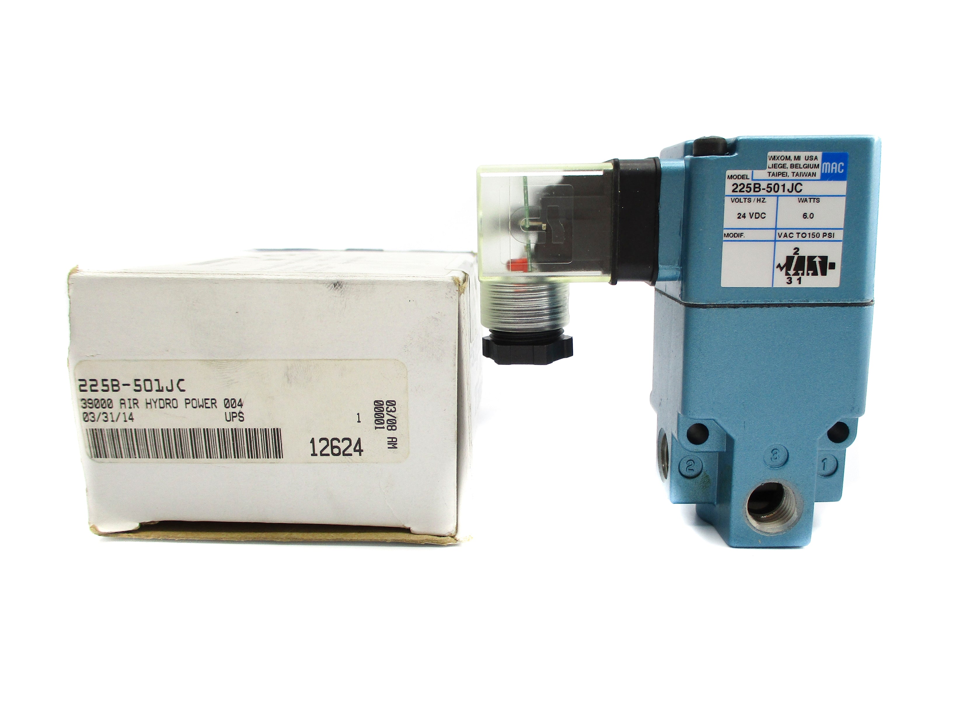 MAC 225B-501JC 24VDC 150PSI NSMP