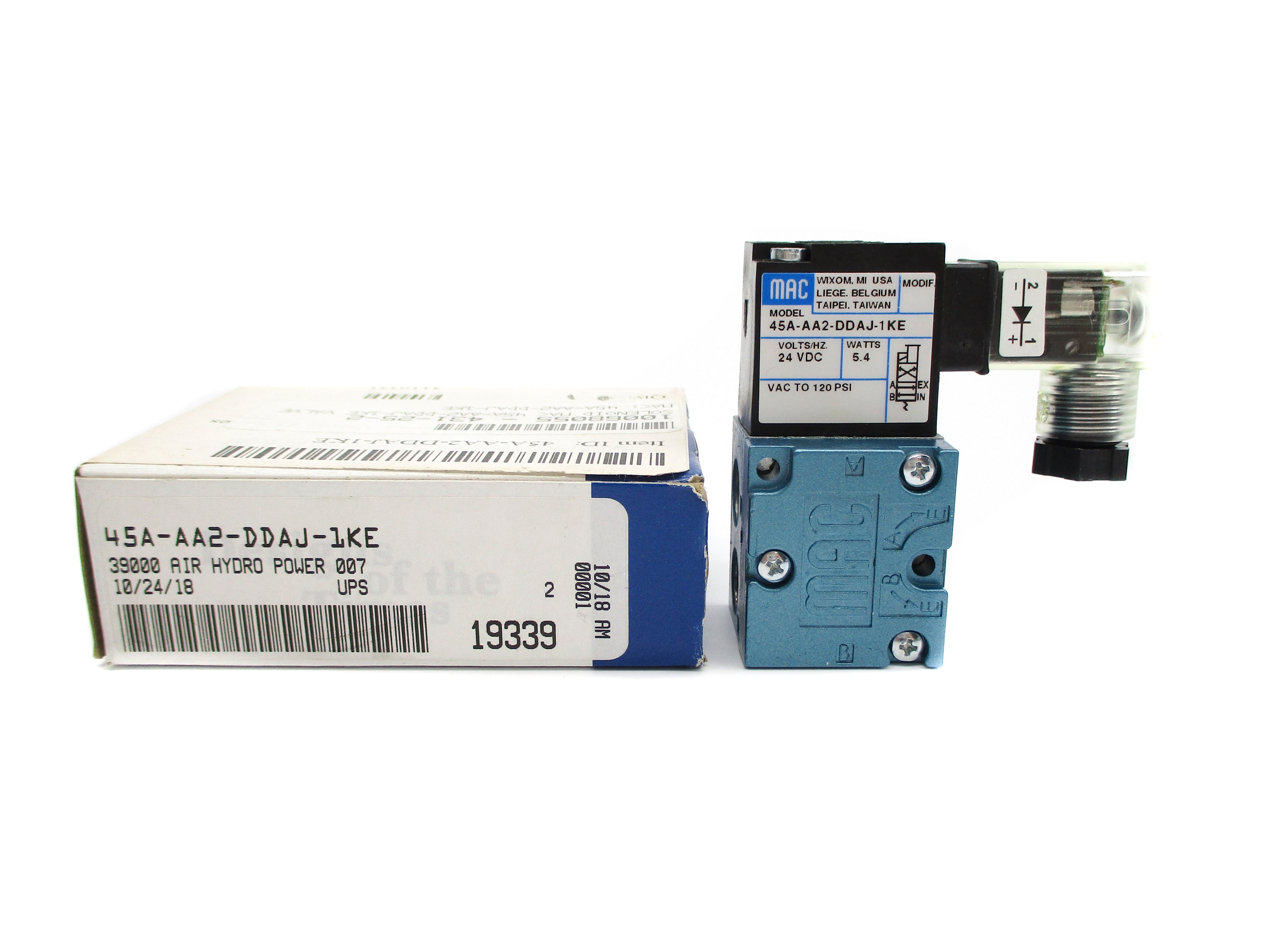 MAC 45A-AA2-DDAJ-1KE 24VDC 120PSI NSMP