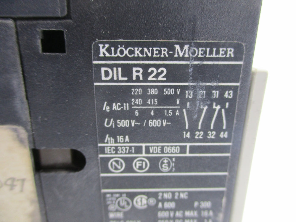 KLOCKNER MOELLER DILR22 220/240V NSNP
