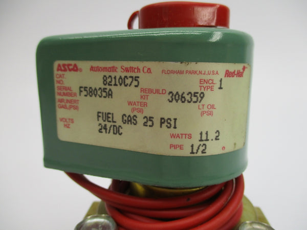 ASCO 8210C75 25PSI 24/DC NSNP