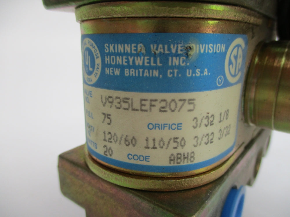 SKINNER VALVES V935LEF2075 75PSI 110/120V NSNP