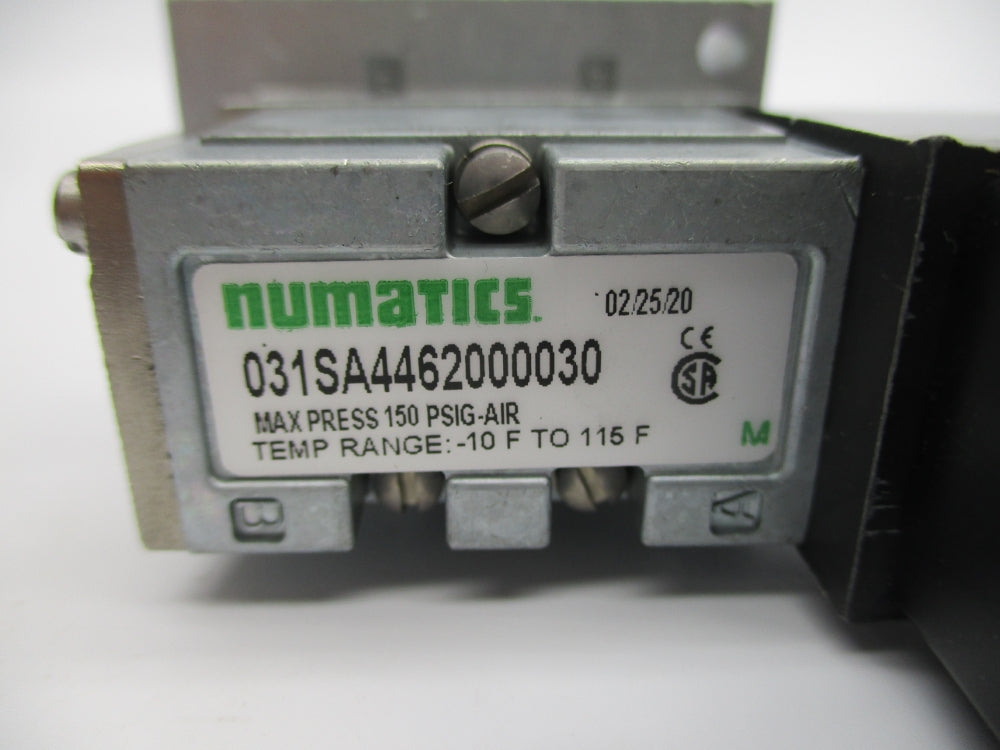 NUMATICS 031SA4462000030 150PSIG 110-120/60 100-115/50 NSNP