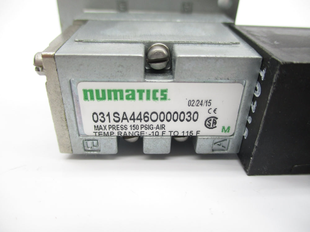 NUMATICS 031SA446O000030 120V 150PSI (AS PICTURED) NSNP