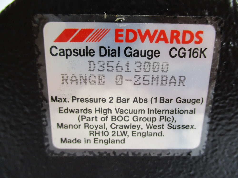 EDWARDS D35613000 0-25MBAR NSNP