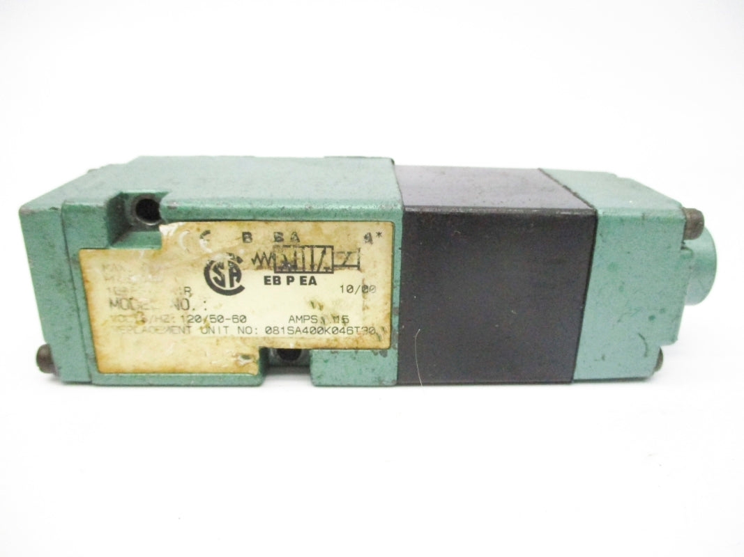 NUMATICS 081SA400K046T30 120V 150PSIG UNMP