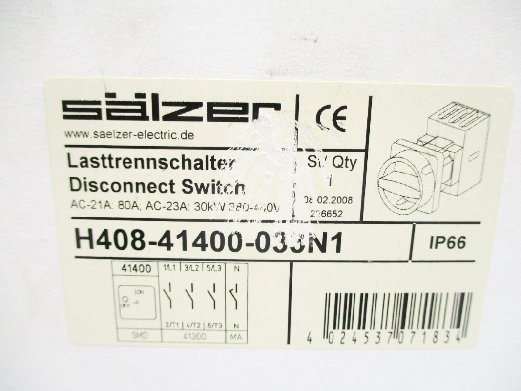 SALZER H408-41400-033N1 NSMP