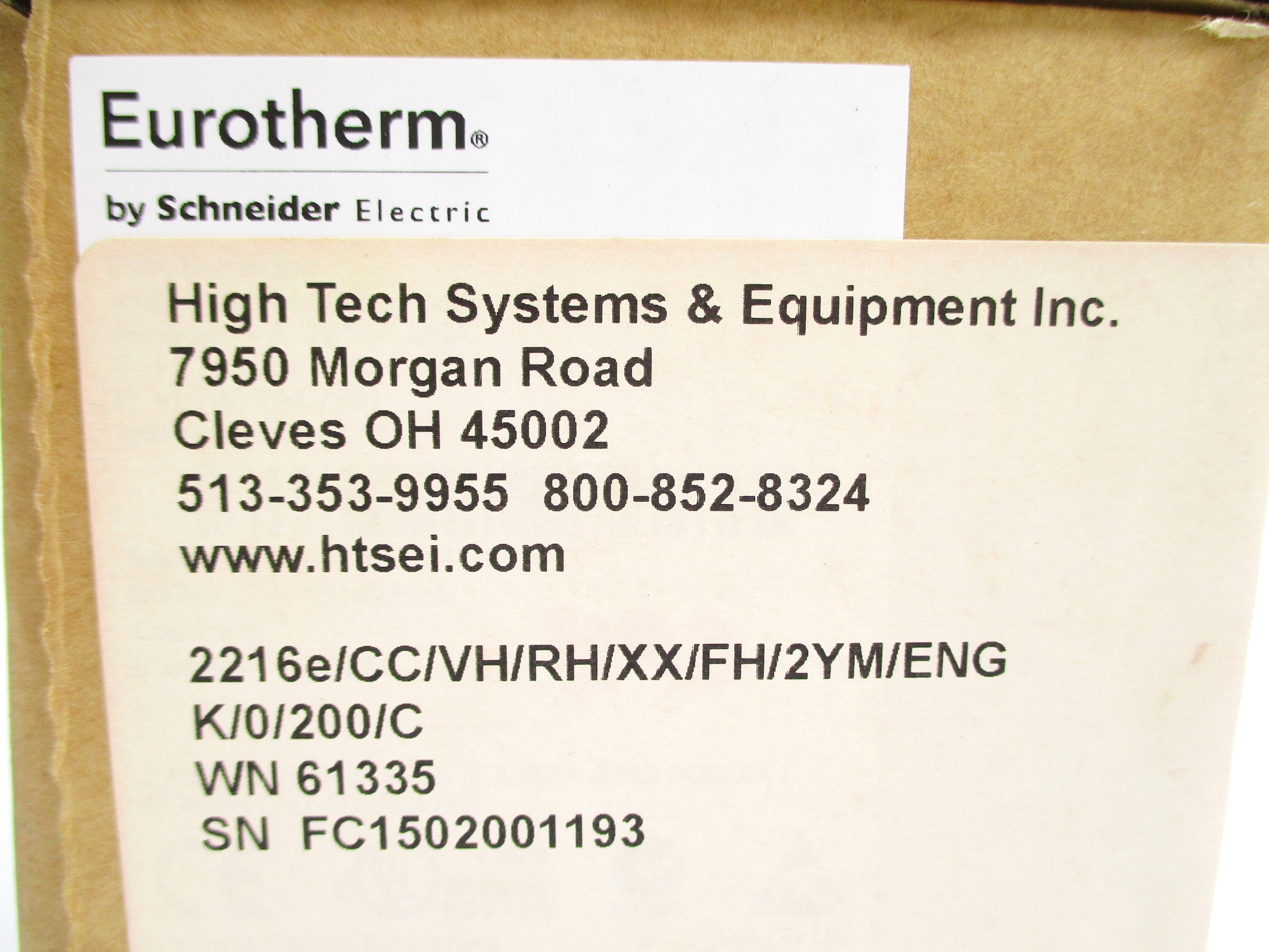 EUROTHERM 2216E/CC/VH/RH/XX/FH/2YM/ENGK/0/200/C NSMP