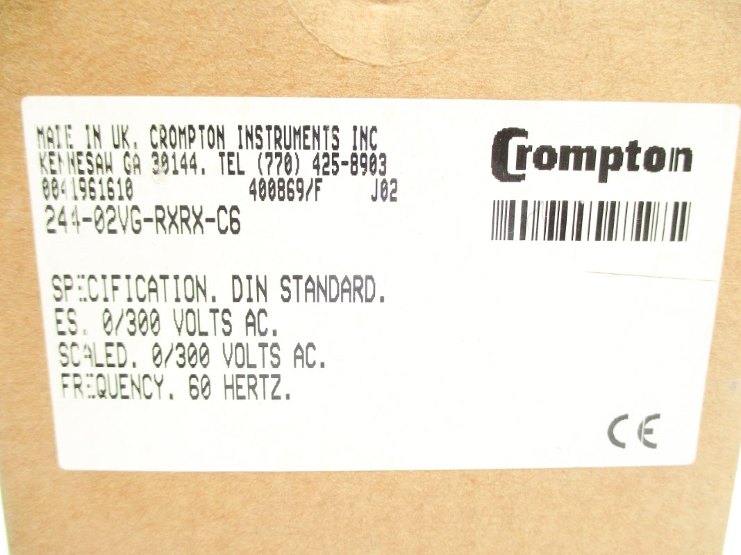 CROMPTON 244-02VG-RXRX-C6 0-300VAC NSMP