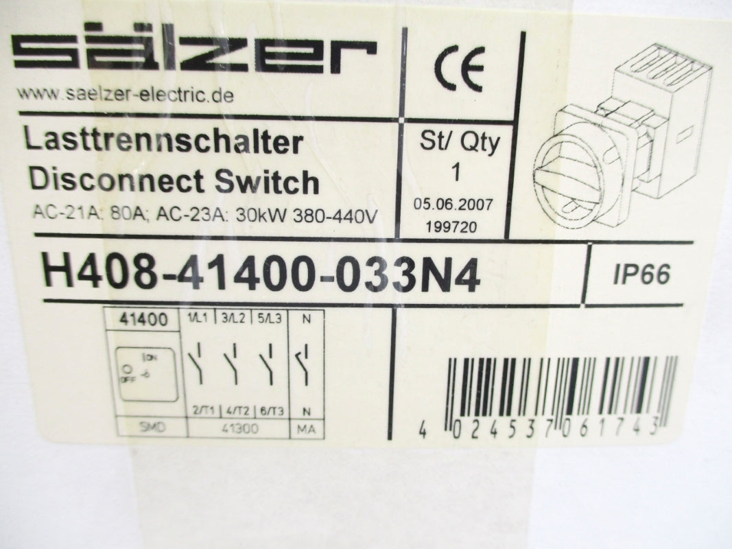 SALZER H408-41400-033N4 NSMP