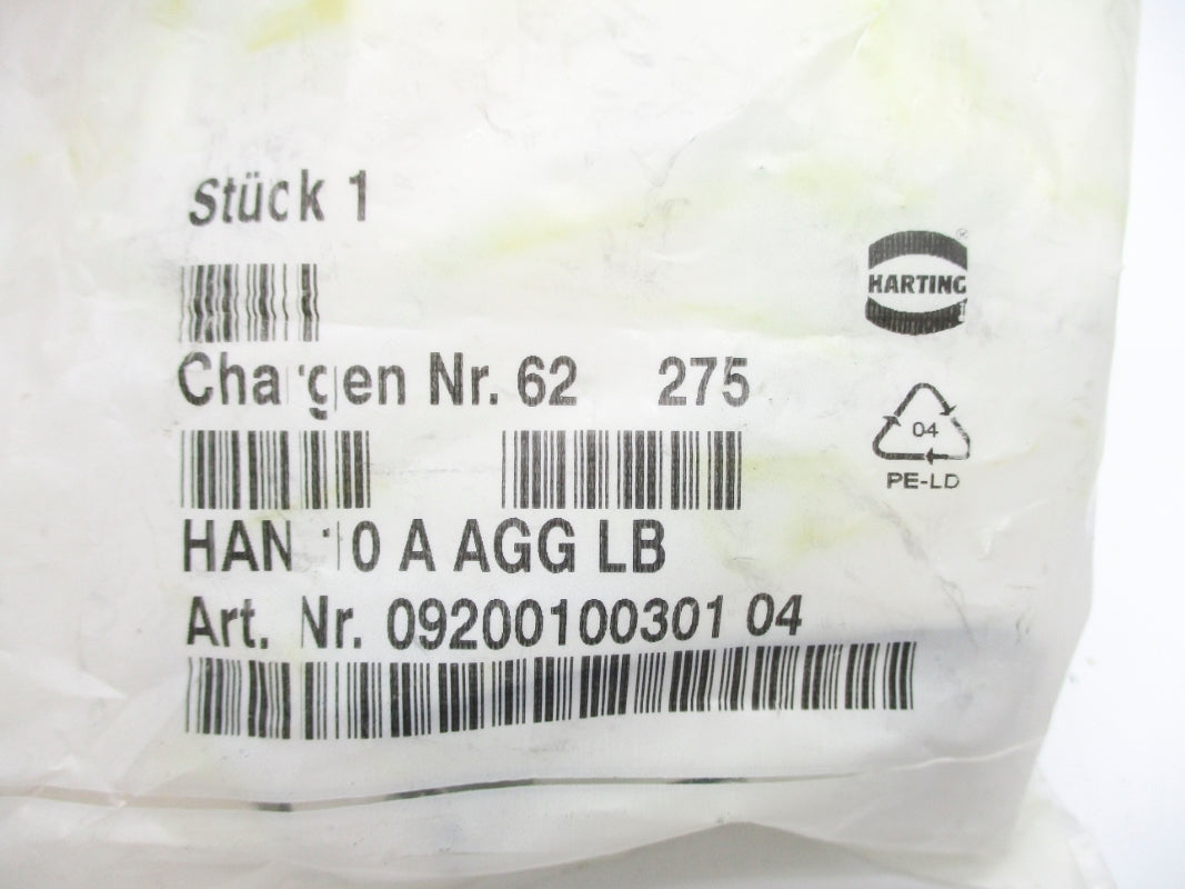 HARTING HAN10AAGGLB 0920010030104 NSMP