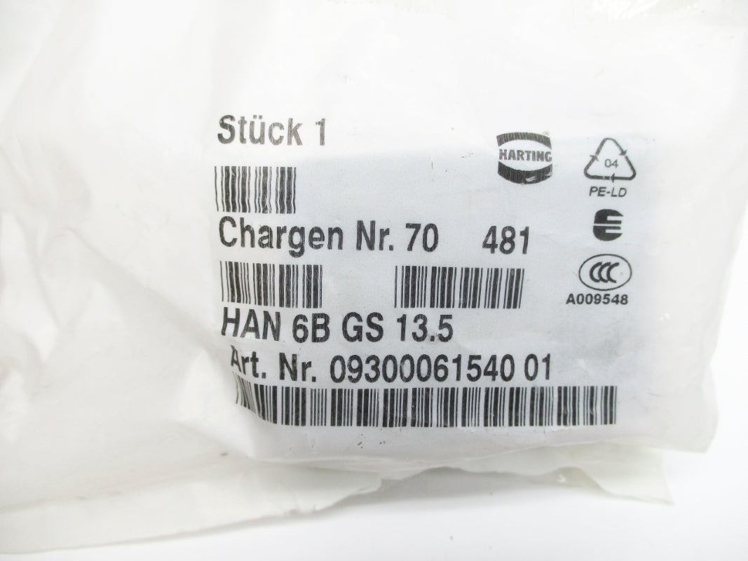 HARTING HAN6BGS13.5 0930006154001 NSMP