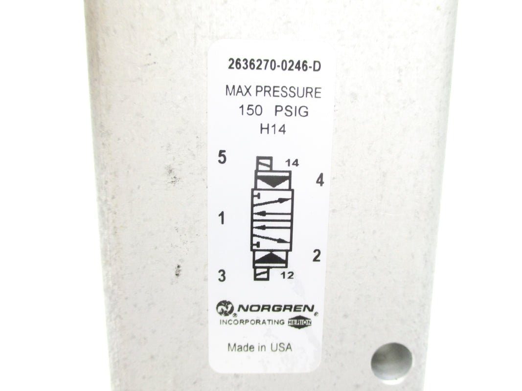 NORGREN 2636270-0246-D 150PSIG 24V NSNP