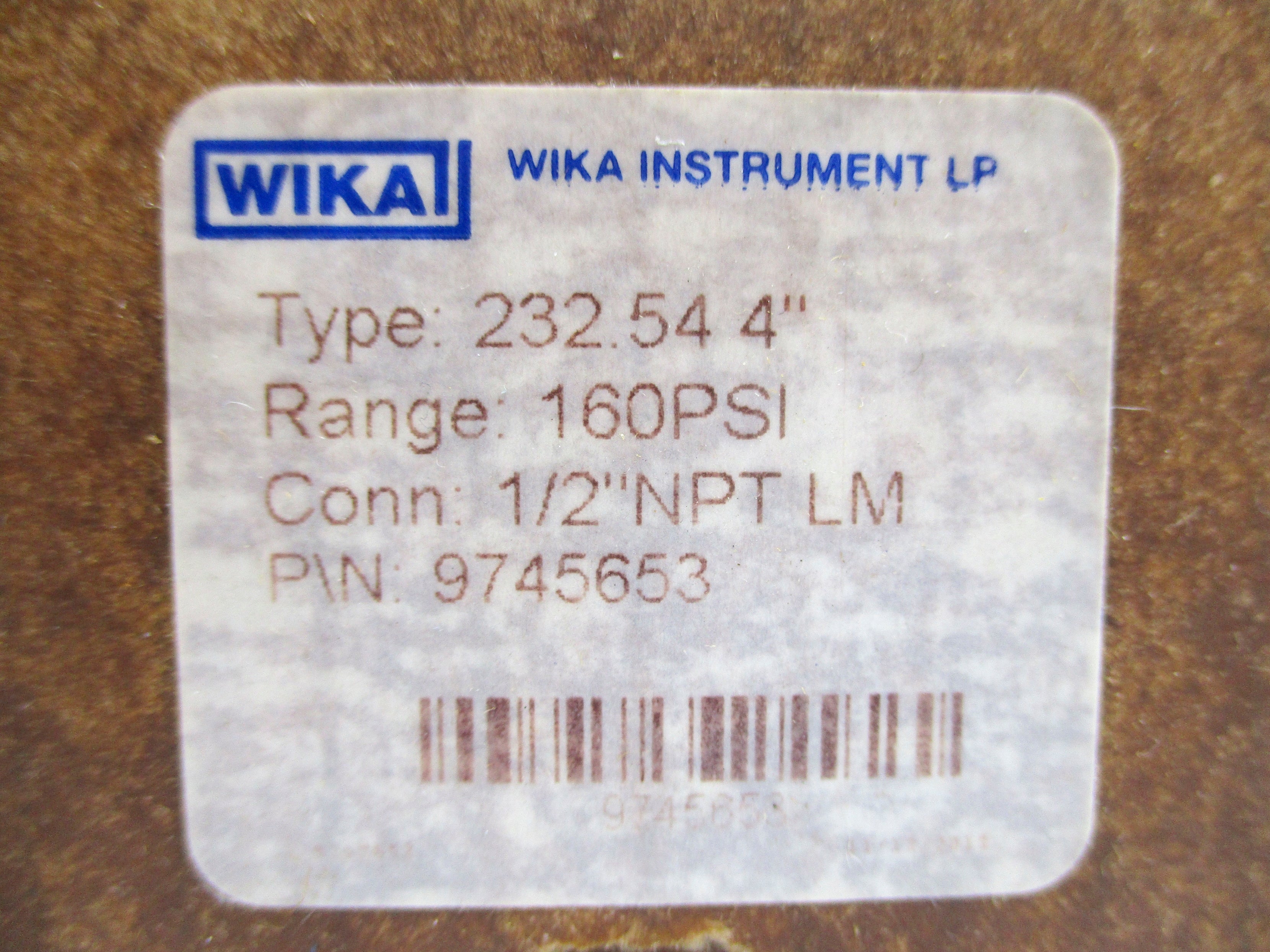 WIKA 9745653 160PSI NSMP