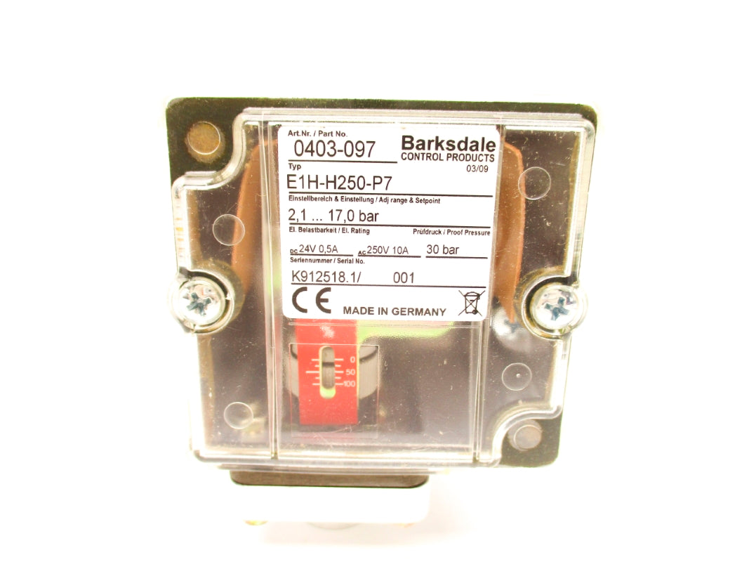 BARKSDALE 0403-097 E1H-H250-P7 2.1-17.0 NSMP
