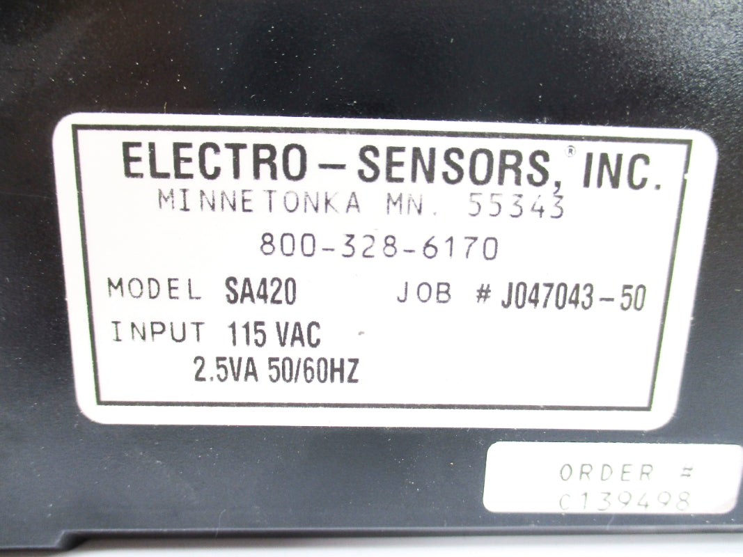 ELECTRO SENSORS SA420 115VAC NSNP