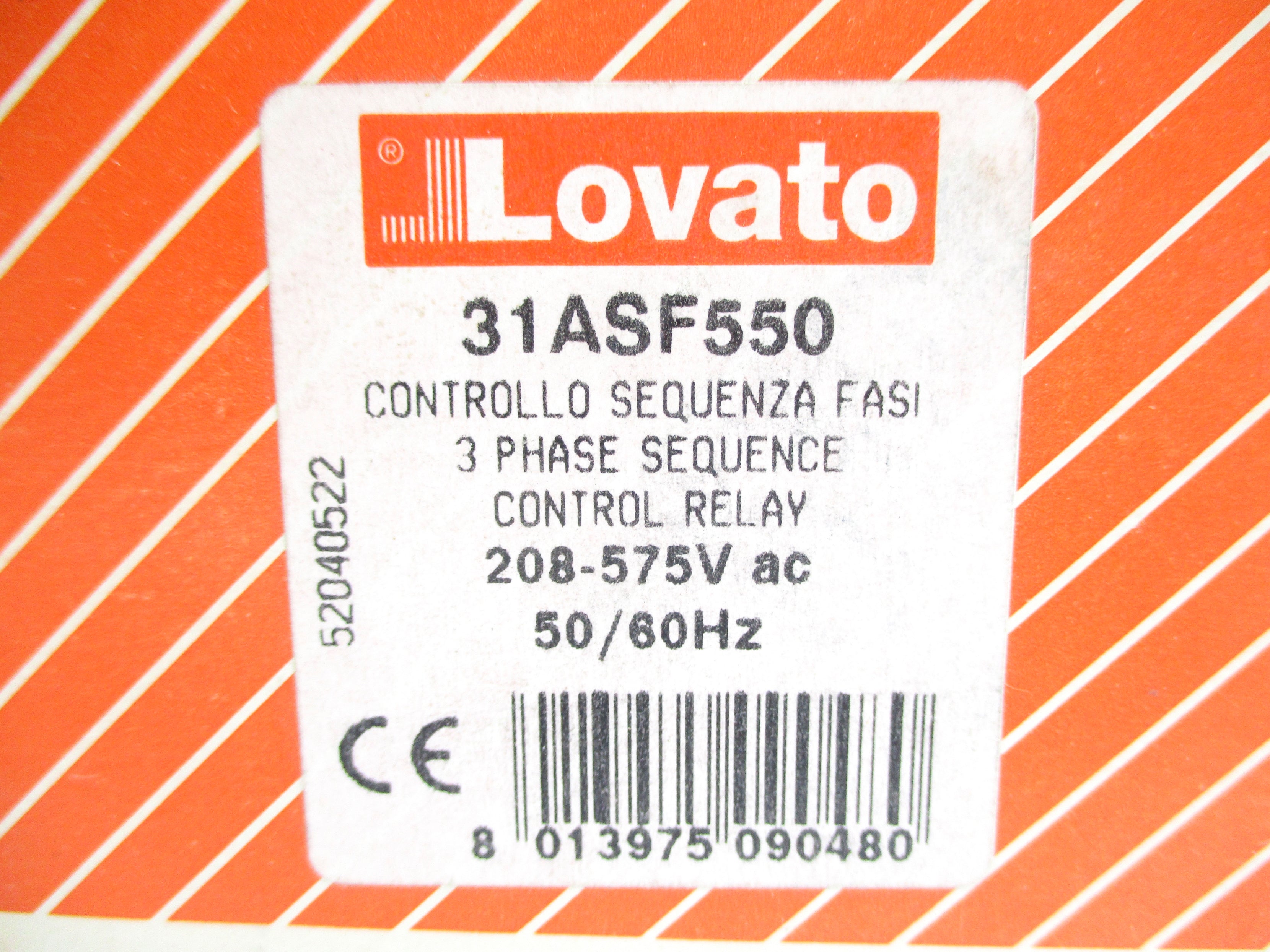 LOVATO 31ASF550 208/575VAC NSMP