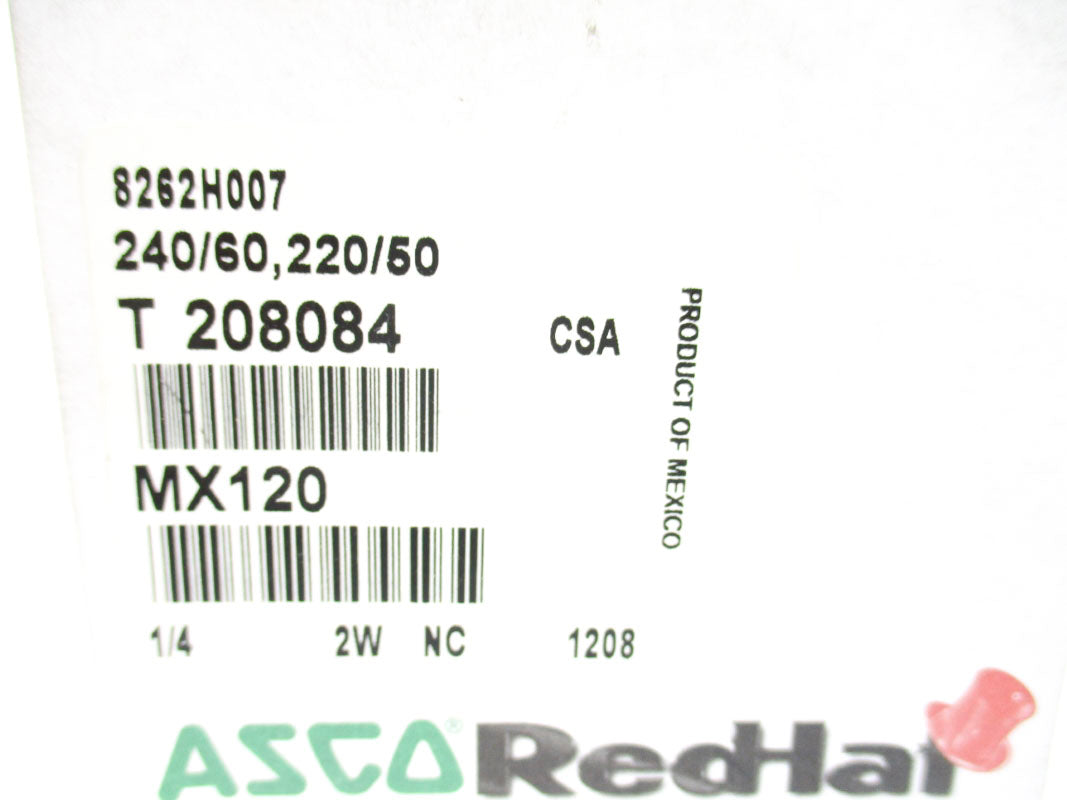 ASCO 8262H007 220/240V 90-185PSI 1/4" NSMP