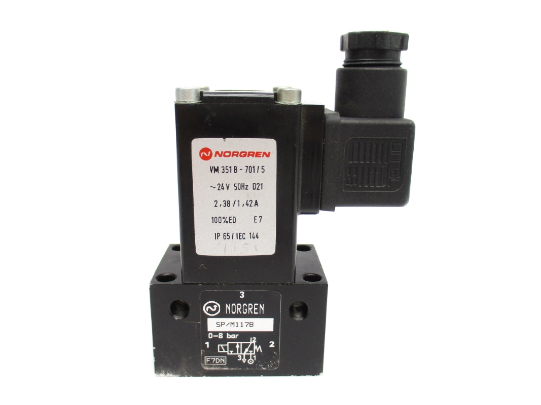 NORGREN VM351B-701/5 SP/M117B 24V UNMP