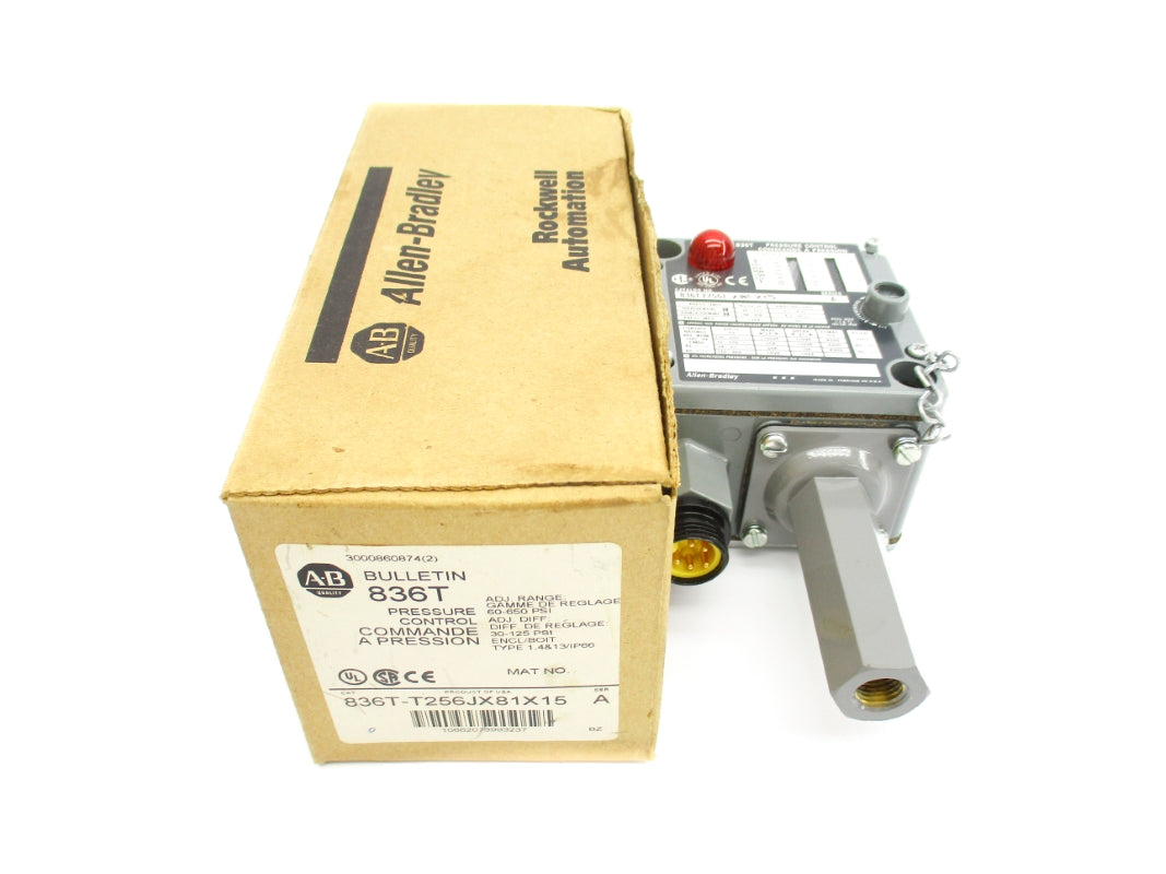 ALLEN BRADLEY 836T-T256JX81X15 SER. A 60-650PSI (BR/WH) NSMP