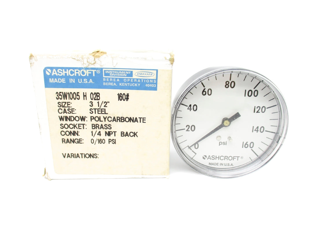 ASHCROFT 35W1005H02B160# 0/160PSI NSMP