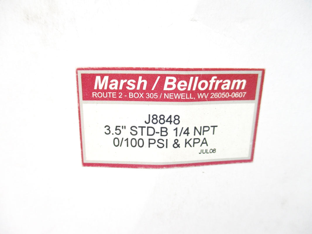 MARSH BELLOFRAM J8848 0-100PSI NSMP
