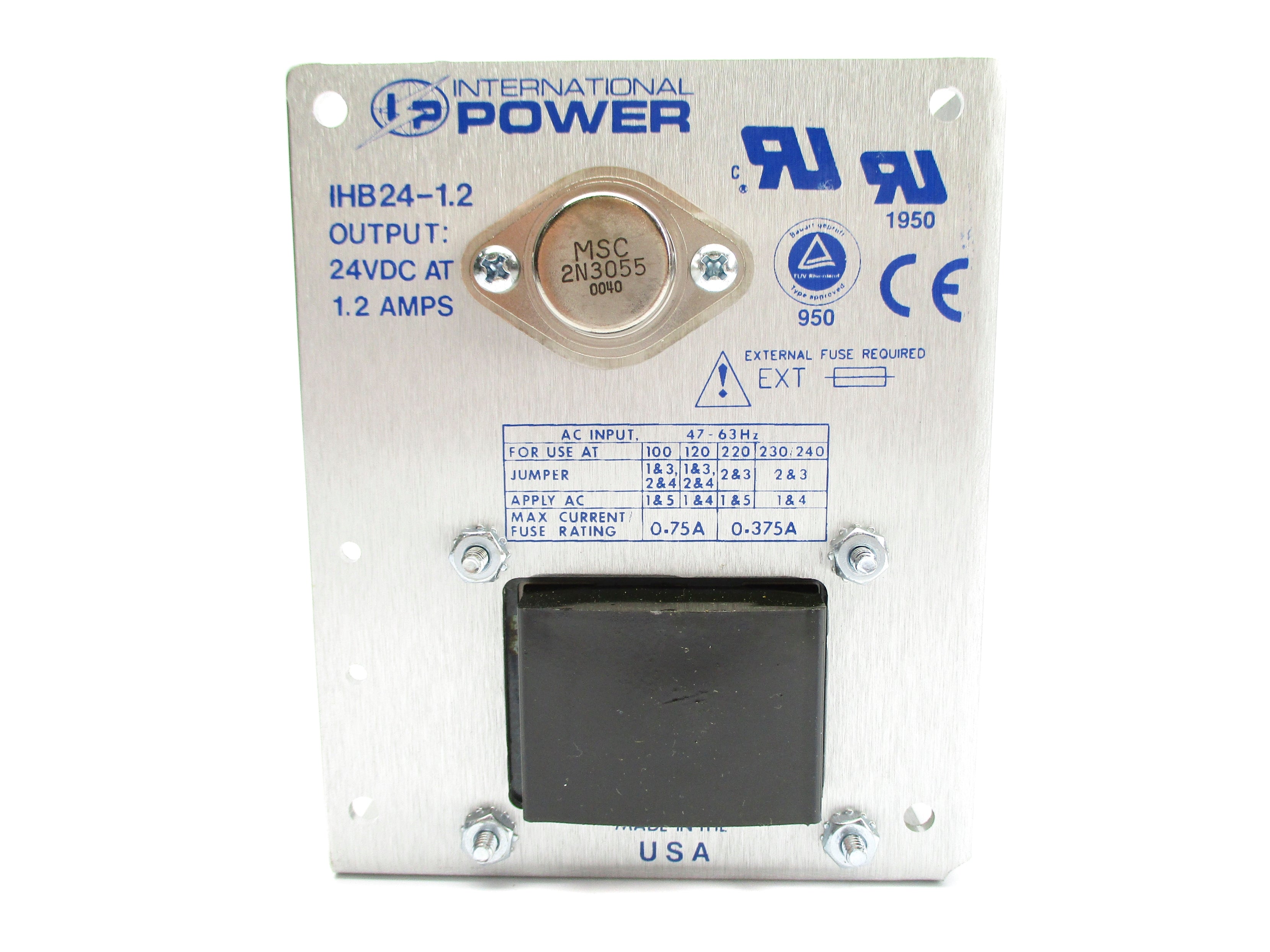 INTERNATIONAL POWER IHB24-1.2 230/240VAC 0.375A NSNP