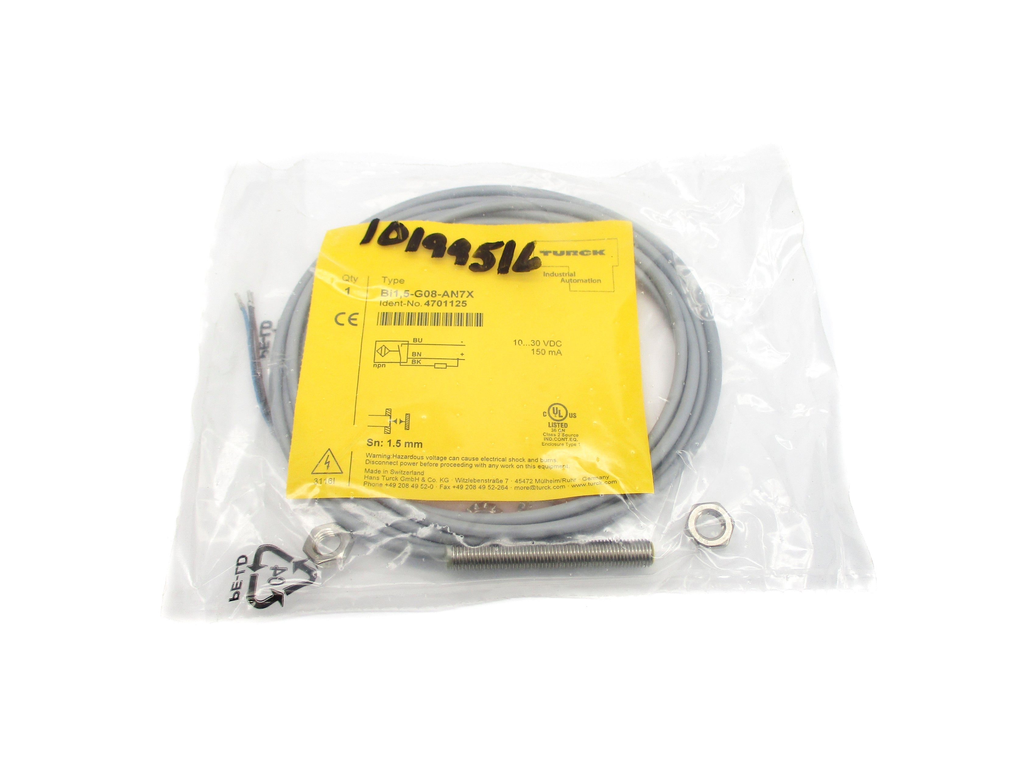 TURCK BI1,5-G08-AN7X NSMP