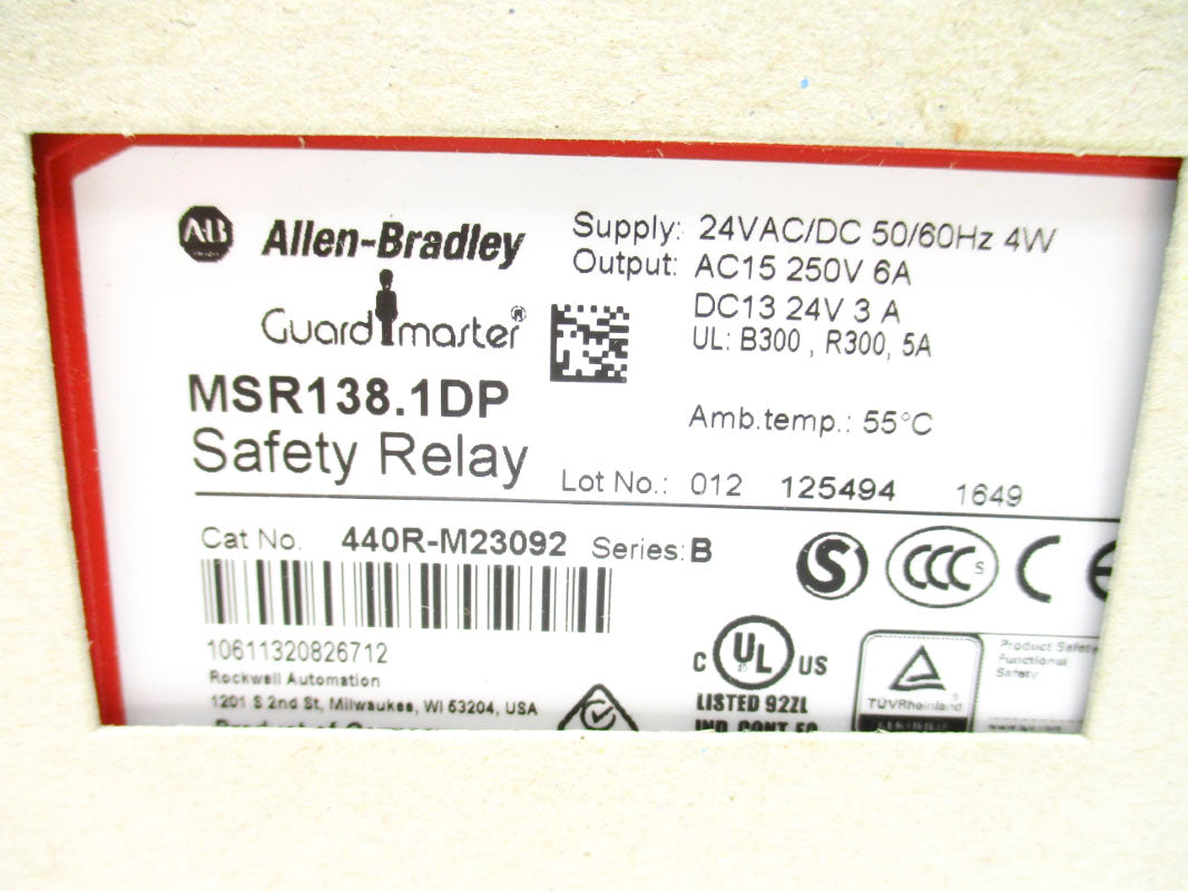 ALLEN BRADLEY 440R-M23092 SER. B 24VAC/DC 6A NSMP