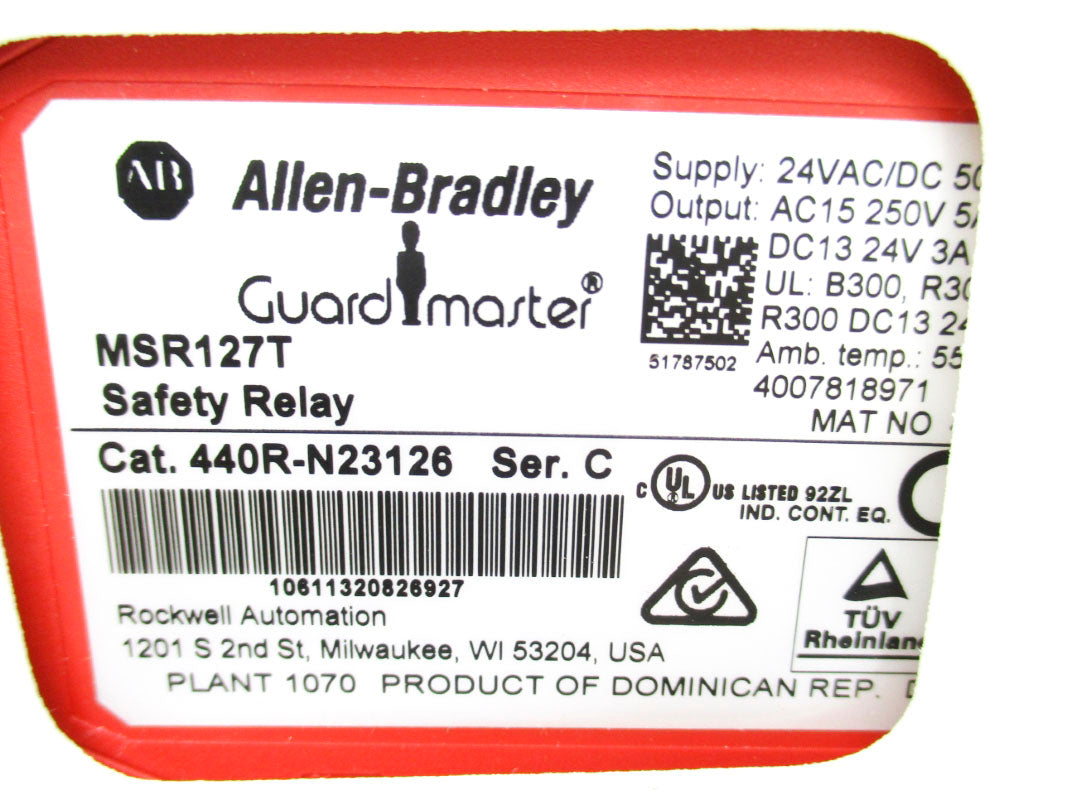 ALLEN BRADLEY 440R-N23126 SER. C 24VAC/DC 3A (WH) NSMP