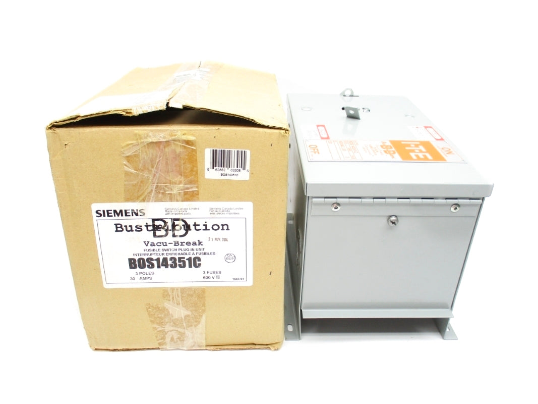 SIEMENS BOS14351C 600VAC 30A NSMP