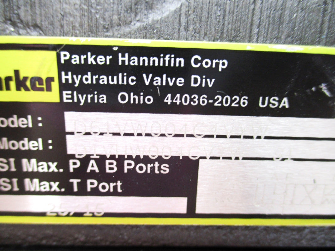 PARKER D61VW004C4VYW  5000PSI 110/120V NSNP