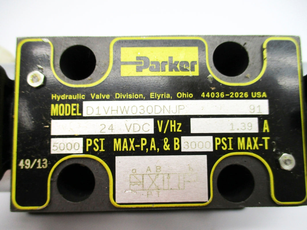PARKER D61VW001D4NJP91 3000PSI 24VDC UNMP