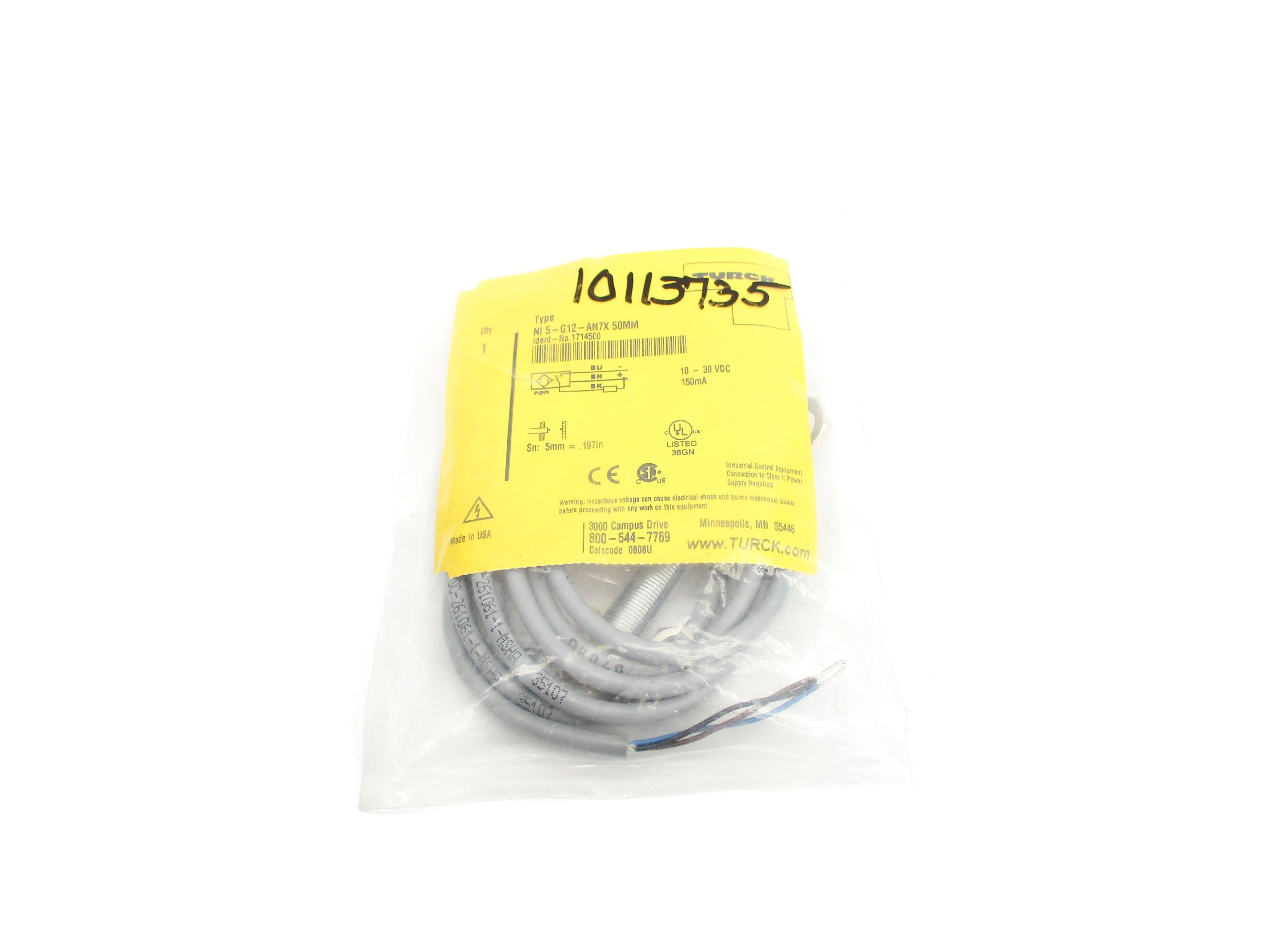 TURCK NI5-G12-AN7X50MM 1714500 NSMP