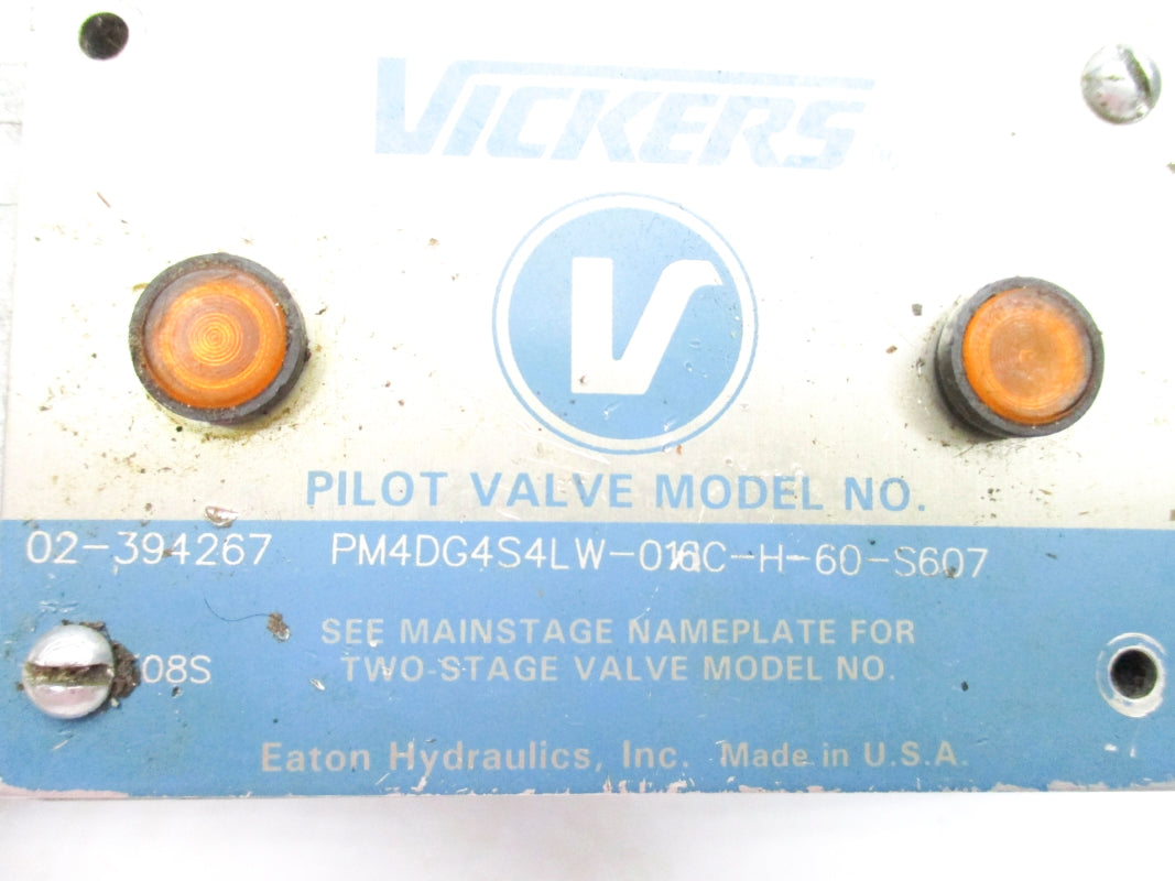VICKERS PM4DG4S4LW016CH60S607 02-394267 24VDC UNMP