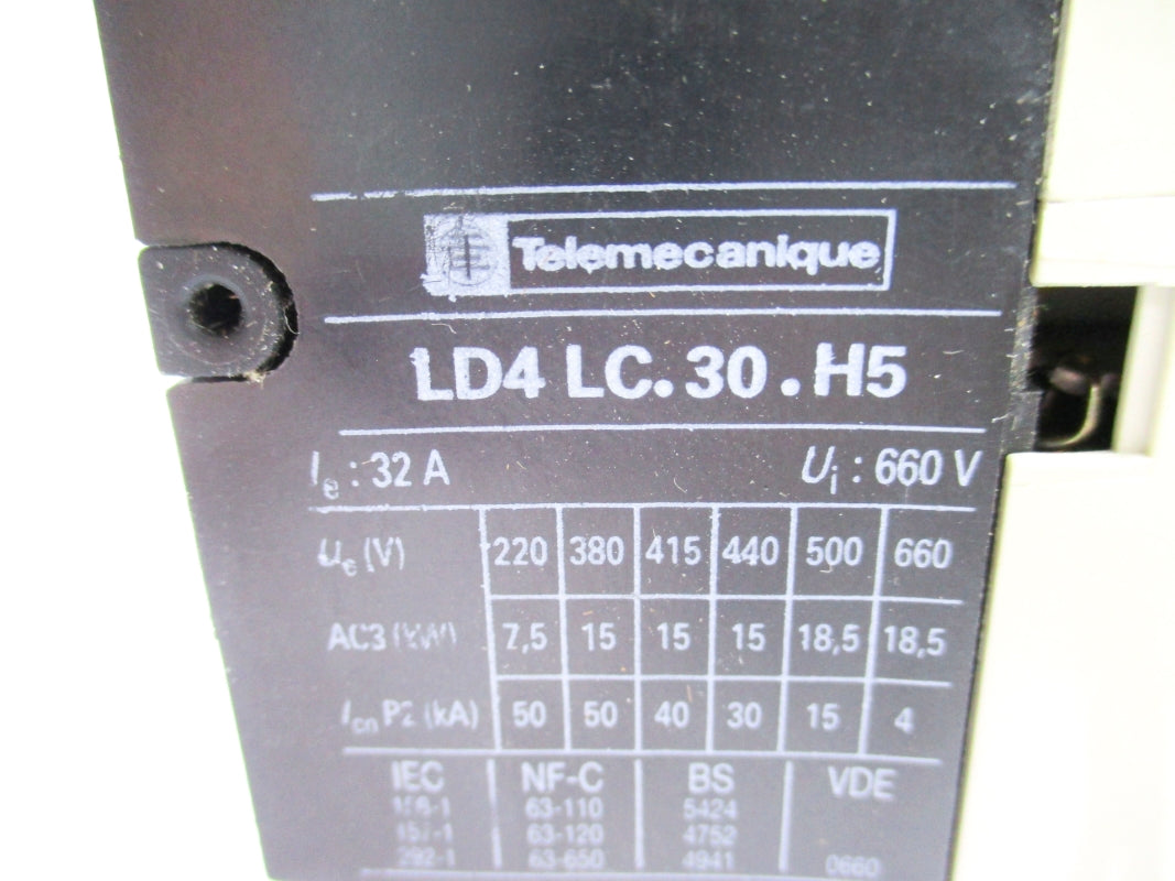TELEMECANIQUE LD4LC.30.H5 (AS PICTURED) NSNP