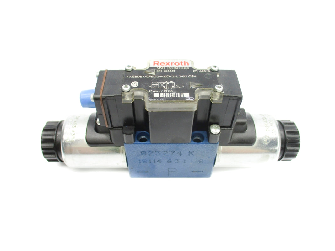 REXROTH R978912346 4WE6D61/OFEG24N9DK24L2/62CSA 5100PSI 24VDC NSNP