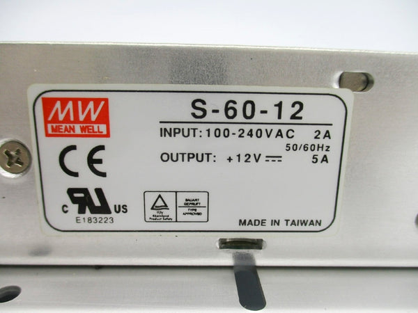 MEANWELL S-60-12 100-240VAC 2A UNMP