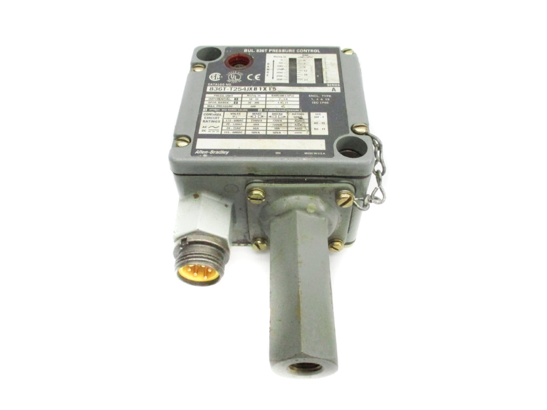 ALLEN BRADLEY 836T-T254JX81X15 SER. A 20-300PSI UNMP