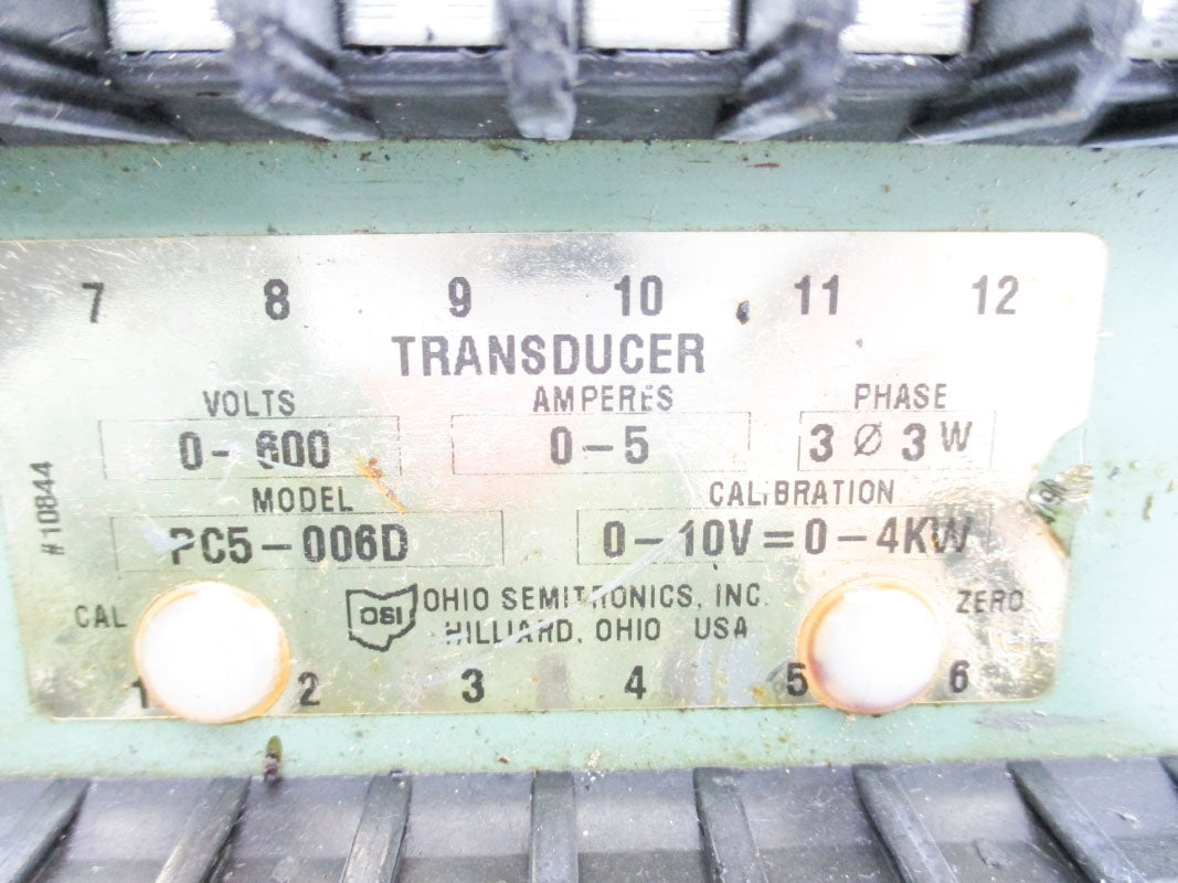 OHIO SEMITRONICS PC5-006D UNMP