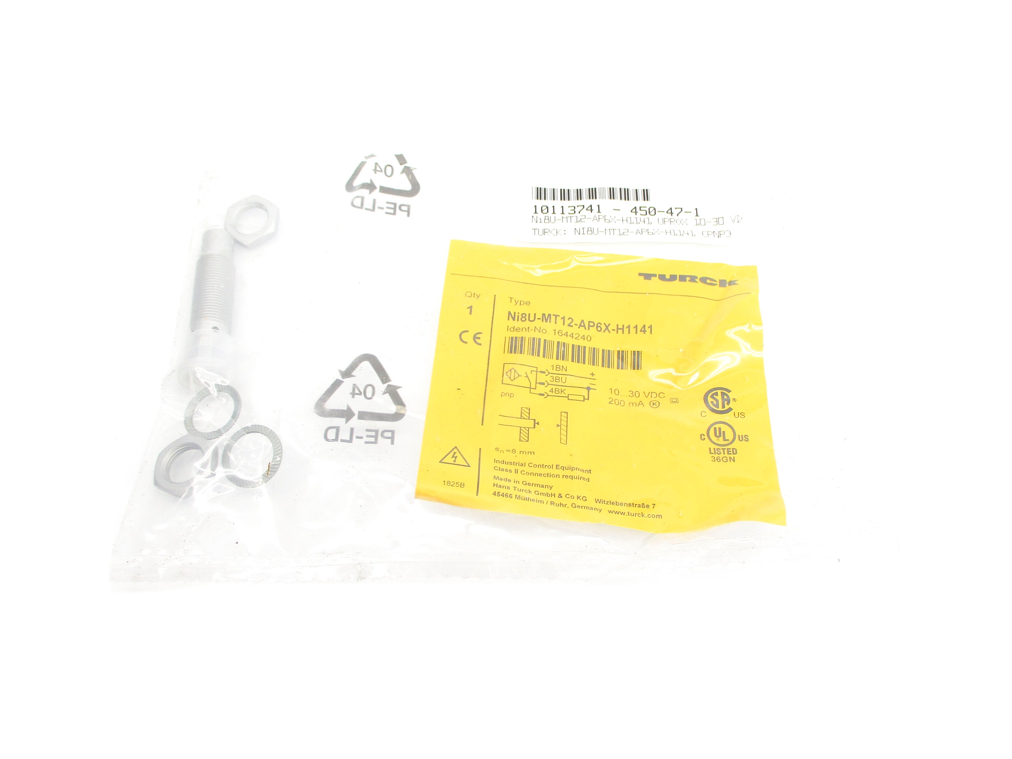 TURCK NI8U-MT12-AP6X-H1141 NSMP