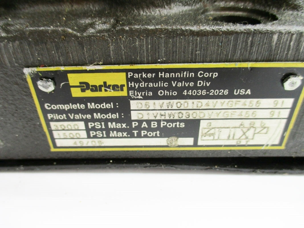 PARKER D1VHW030DVYGF45691 120V 4000PSI UNMP