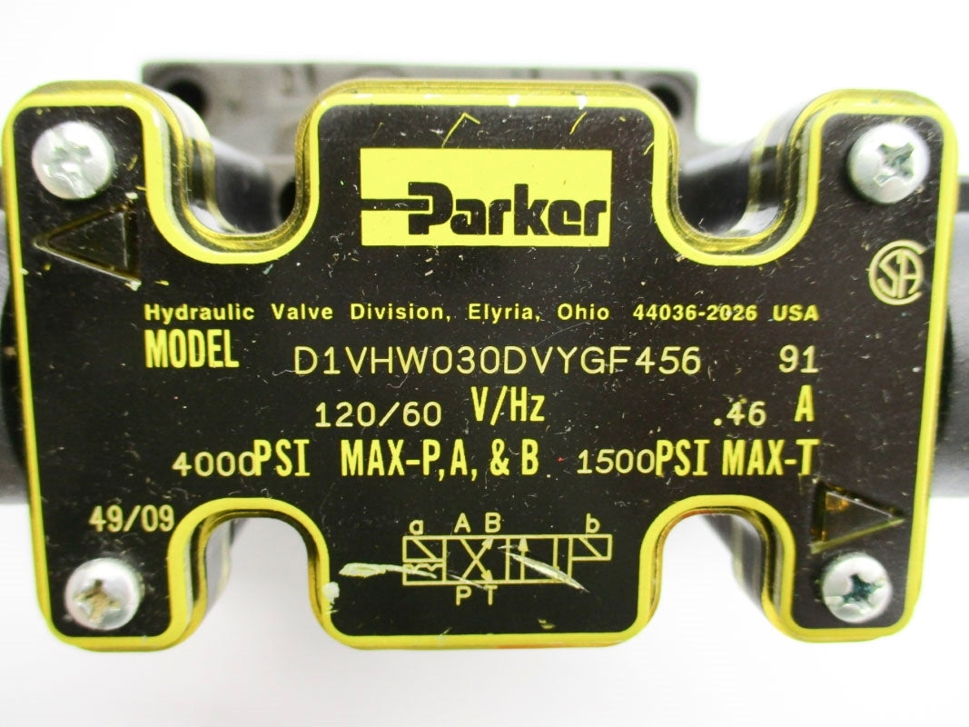 PARKER D1VHW030DVYGF45691 120V 4000PSI UNMP