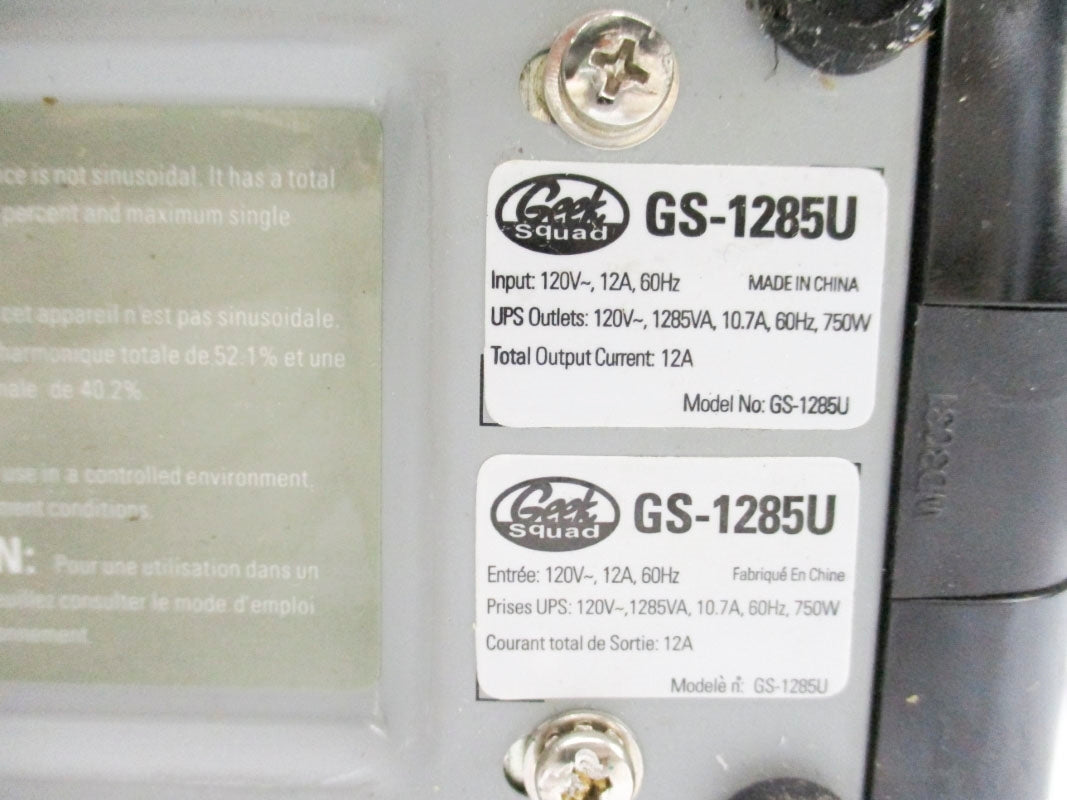 GEEK SQUAD GS-1285U UNMP