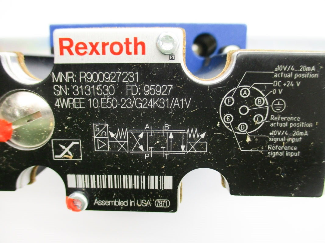 REXROTH R900927231 4WREE10E50-23/G24K31/A1V 24VDC NSNP